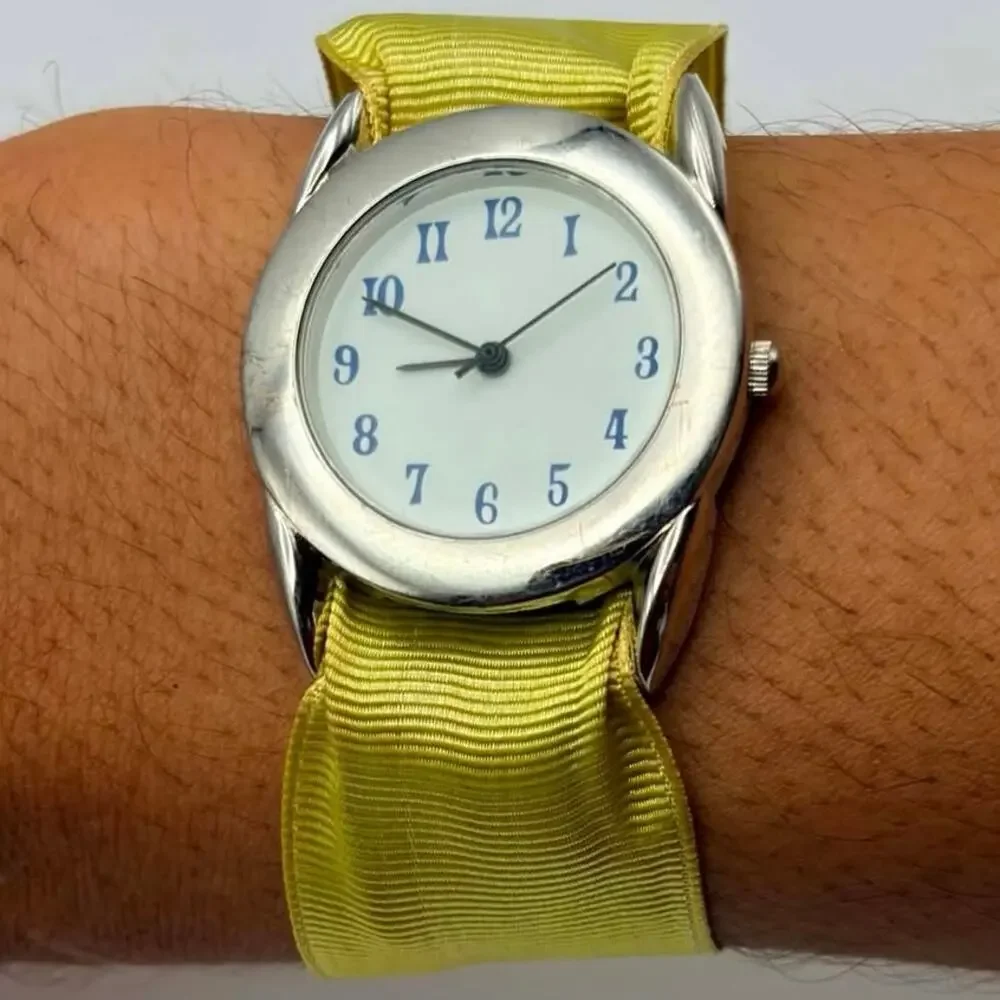 Silver & Yellow Watch